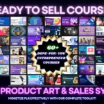 60+ PLR Video Courses Digital Product – Done-For-You Entrepreneur Niche, DFY Funnels, Customizable Product Art Templates – Resell Ready